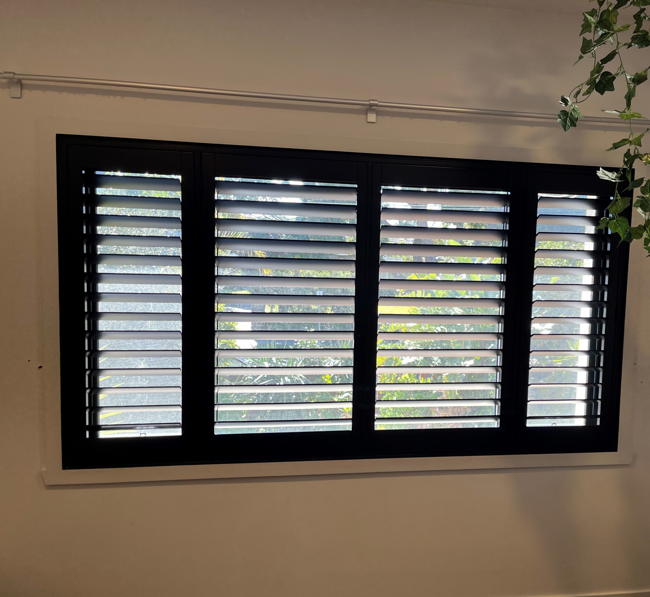 Plantation shutters 136 – Black (2)